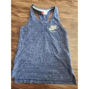 Nike Youth Medium Blue Sleeveless Tank Top Lightweight Activewear Racerback